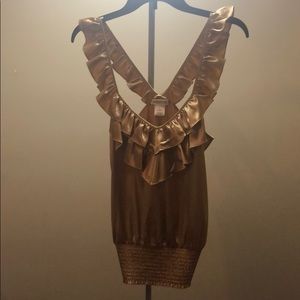 Gold blouse